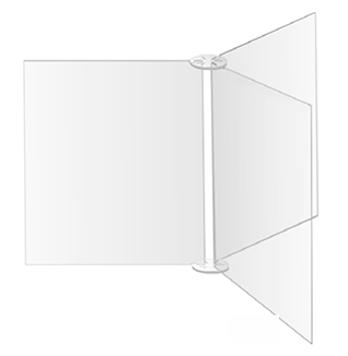 Divisorio modulare plexiglass per ristorante, mense, self-service